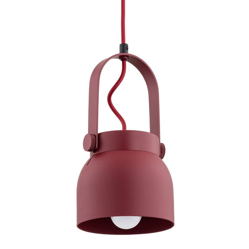 Loftowa czerwona mała lampa wisząca LOGAN 8292 Argon