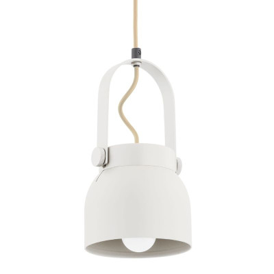 Loftowa biała mała lampa wisząca LOGAN 8290 Argon