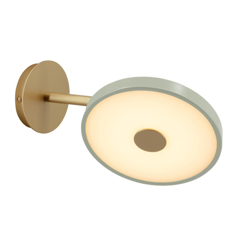 Lampa ścienna Asteria Wall Short oliwkowy, mosiądz Umage