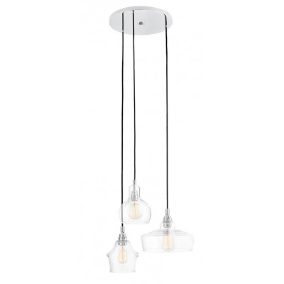 Longis plafond 3 Pendant Lamp Chrome