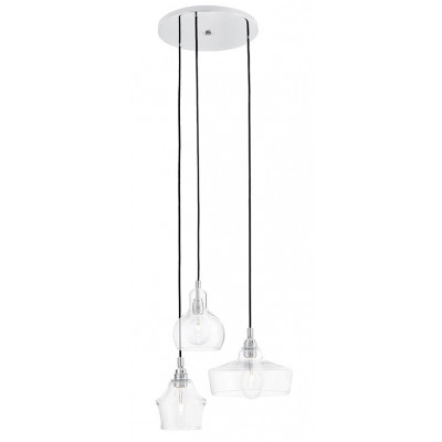 Longis plafond 3 Pendant Lamp Chrome
