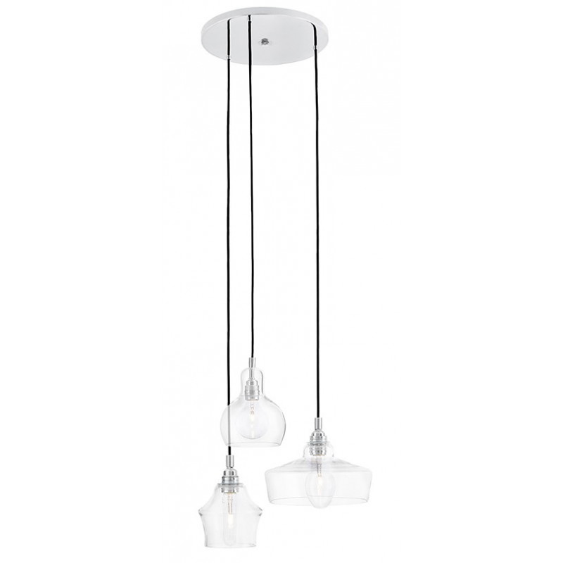 Longis plafond 3 Pendant Lamp Chrome