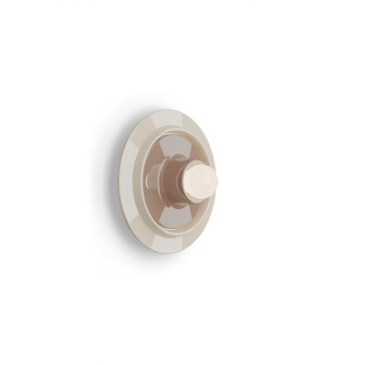 VOILA Crema + Grigio Sabbia ceramic wall lamp Ferroluce