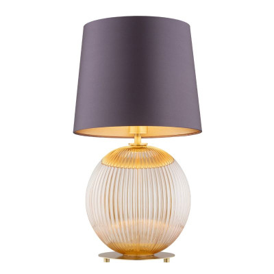 Lampa stołowa kula szklana śliwkowy abażur HAMILTON 8537 Argon