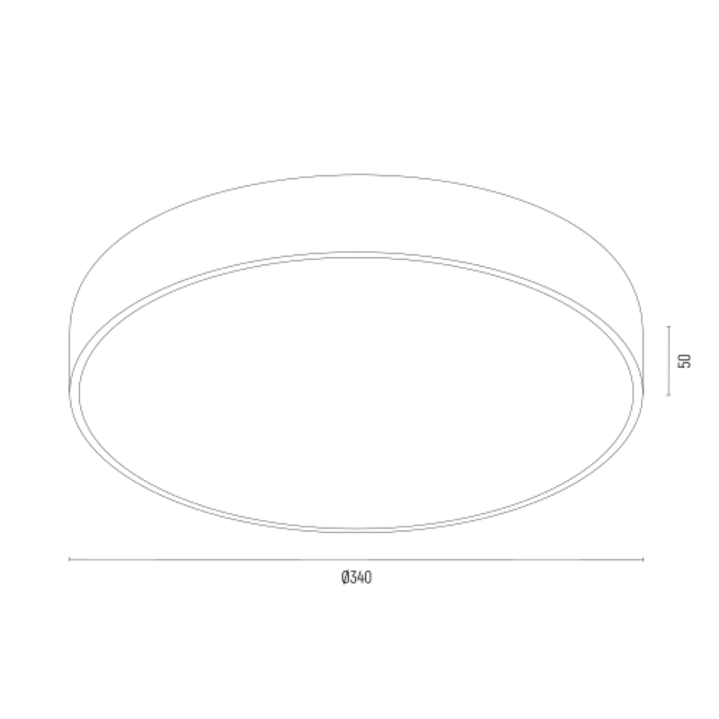 Black plafond TIAMO 8348 Argon