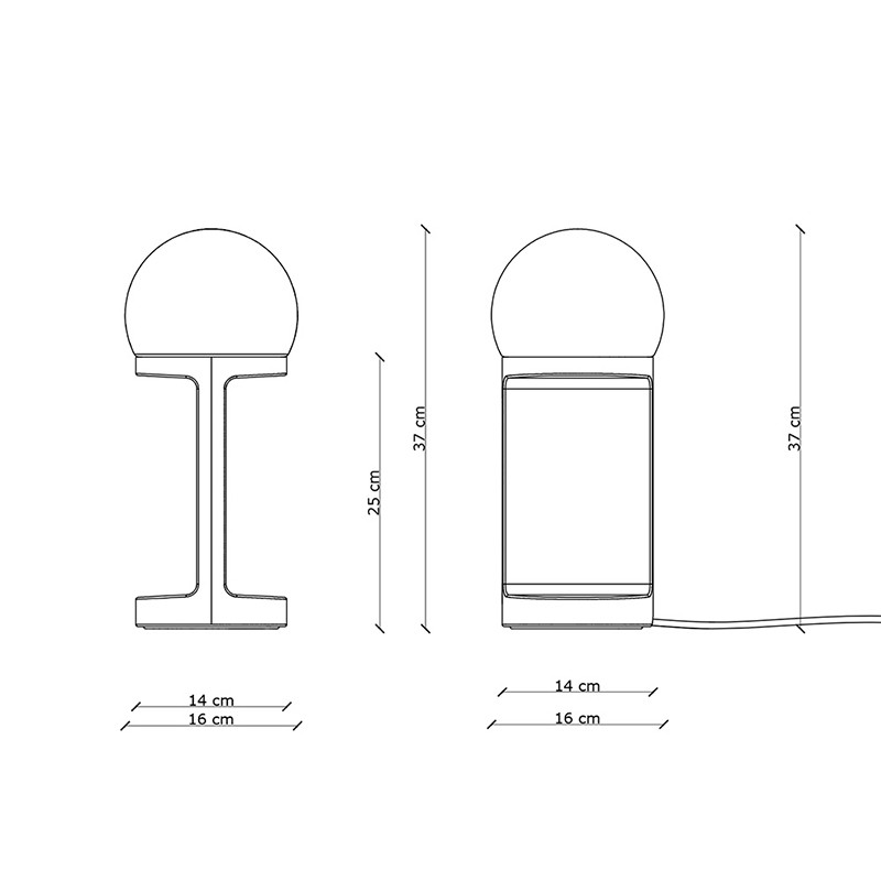 Ceramiczna lampa stołowa HABEA Verde Bali z zieloną podstawą Ferroluce