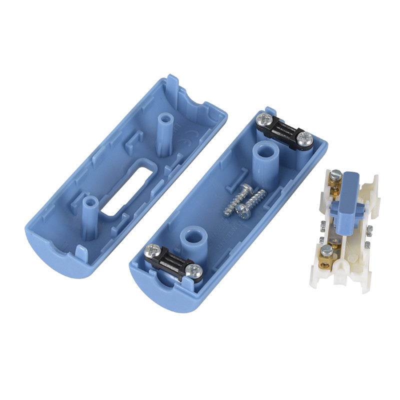 Plastic light switch - single-pole light blue KOLOROWE KABLE