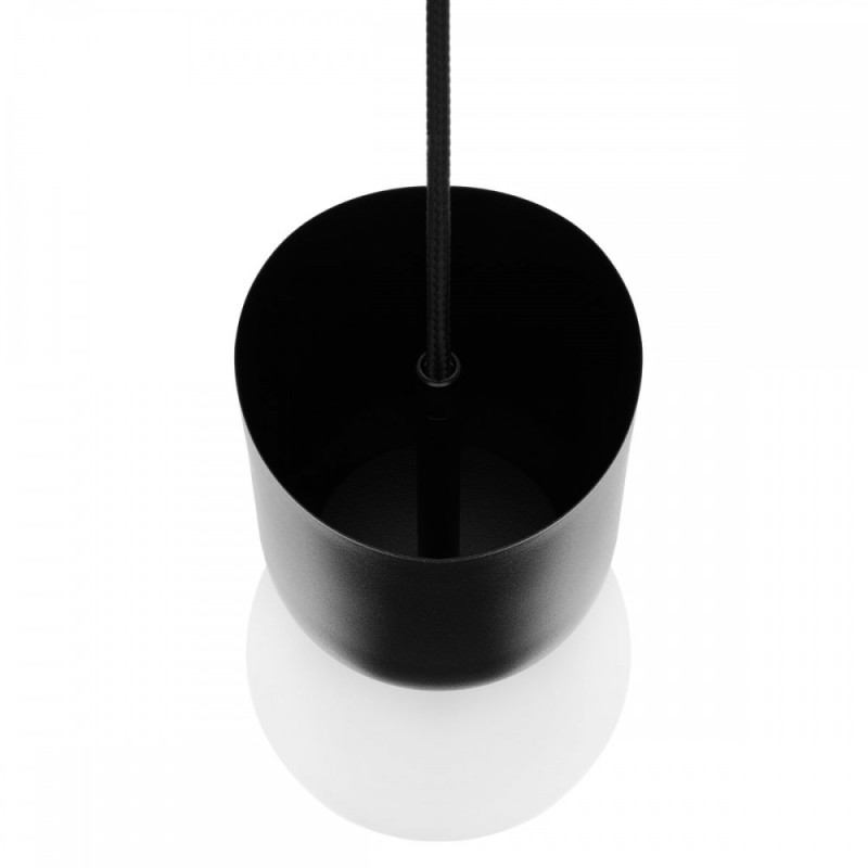 LUOTI ceiling lamp black pendant lamp with glass shade IP44 UMMO 24h