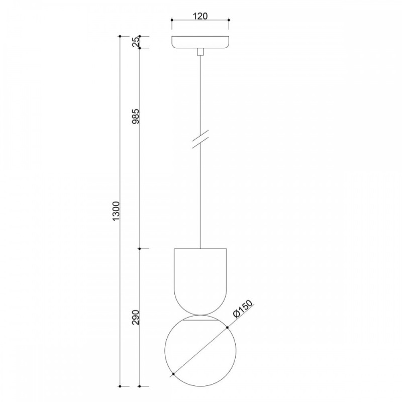 LUOTI ceiling lamp black pendant lamp with glass shade IP44 UMMO 24h