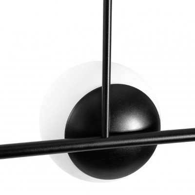 Decorative black ceiling lamp KOP D black plafond IP44 UMMO