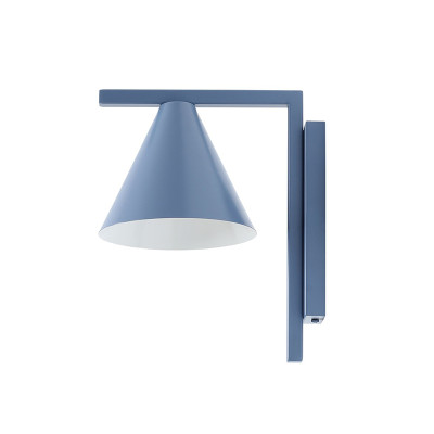 Kinkiet FORM Dusty Blue z niebieskim kloszem Aldex