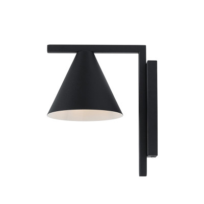 Kinkiet FORM Black z czarnym kloszem Aldex