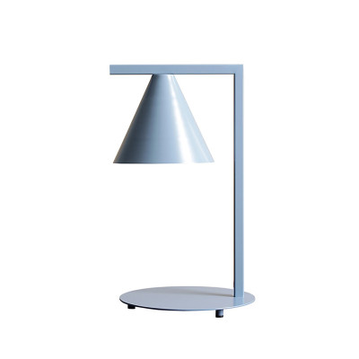 Lampa stołowa FORM Dusty Blue z niebieskim kloszem Aldex