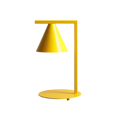 Lampa stołowa FORM Mustard z żółtym kloszem Aldex