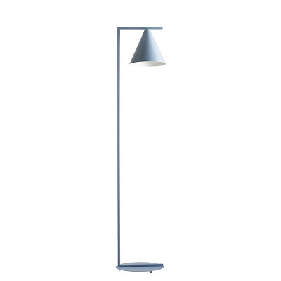 Lampa podłogowa FORM Dusty Blue z niebieskim kloszem Artera