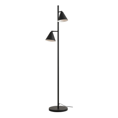 Lampa podłogowa FORM 2 Black z czarnymi kloszami Artera