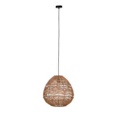 Brown pendant lamp Natural with openwork shade Dijk