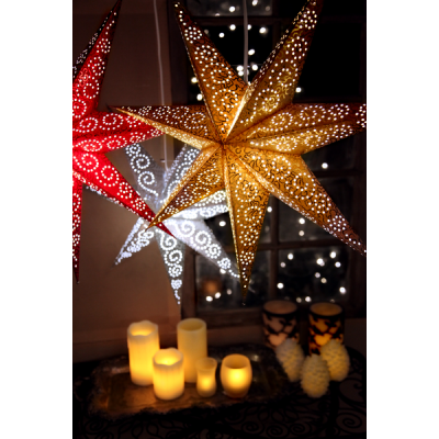 Lamp STAR HANGING PAPER ANTIQUE236-73 60cm white STAR TRADING