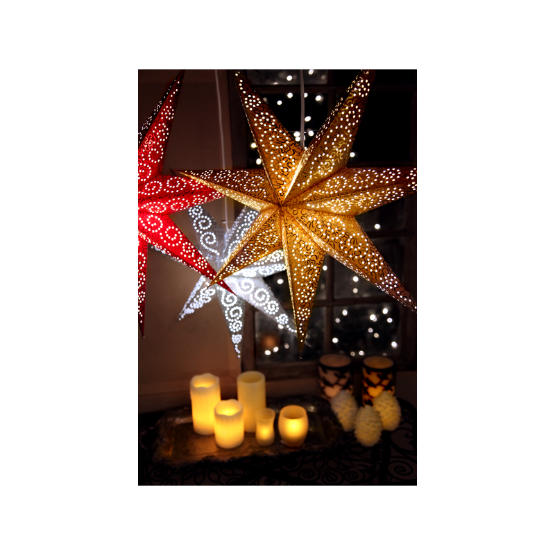 Lamp STAR HANGING PAPER ANTIQUE236-73 60cm white STAR TRADING