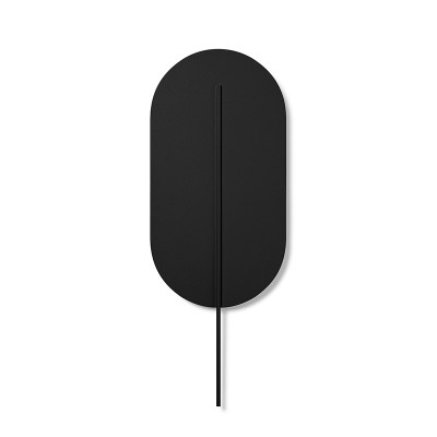 Lampa ścienna ROKKE czarna z ozdobnym elementem UMMO 24h