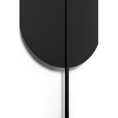 Wall lamp ROKKE black with decorative element UMMO 24h