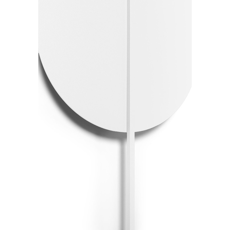 Wall lamp ROKKE white with decorative element UMMO