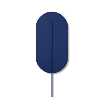 Wall lamp ROKKE navy blue with decorative element UMMO