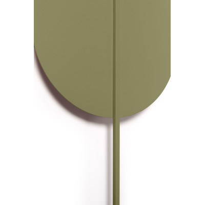 Lampa ścienna ROKKE oliwkowa z ozdobnym elementem UMMO 24h