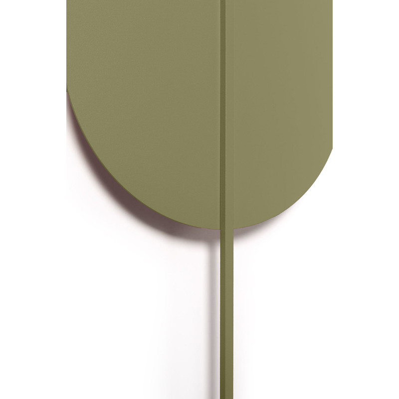 Lampa ścienna ROKKE oliwkowa z ozdobnym elementem UMMO 24h