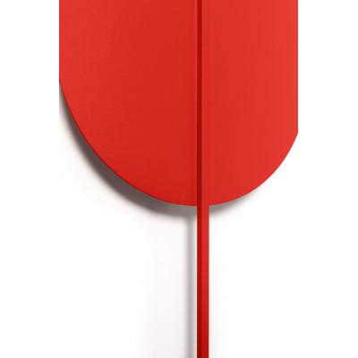 Wall lamp ROKKE red and orange with decorative element UMMO