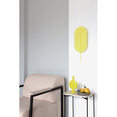 Lampa ścienna ROKKE żółta z ozdobnym elementem UMMO
