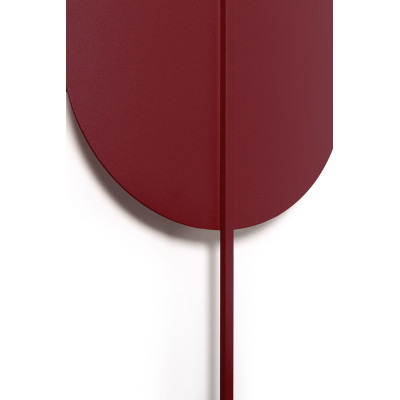 Wall lamp ROKKE burgundy with decorative element UMMO 24h