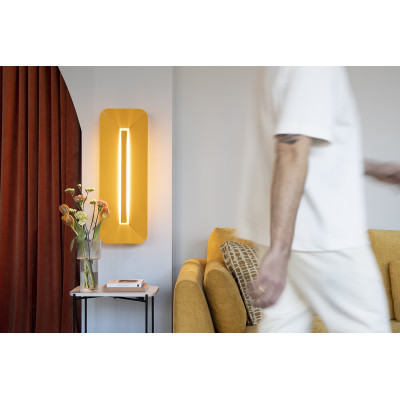 Melon wall lamp YOTTSU W A with built-in 3000K LED panel UMMO