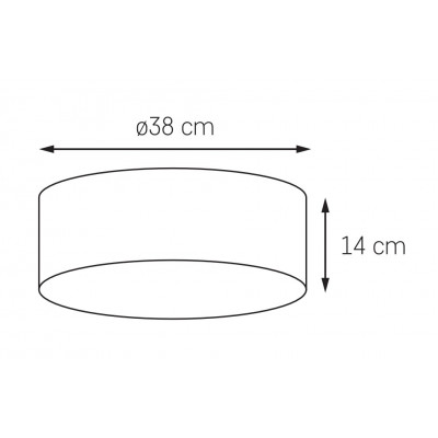 Space S Plafond / Wall Lamp Black