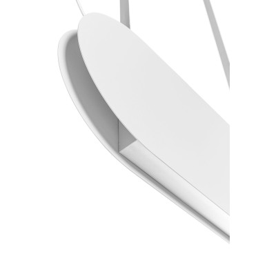 White MALUMI A hanging lamp with a built-in 3000K LED panel UMMO
