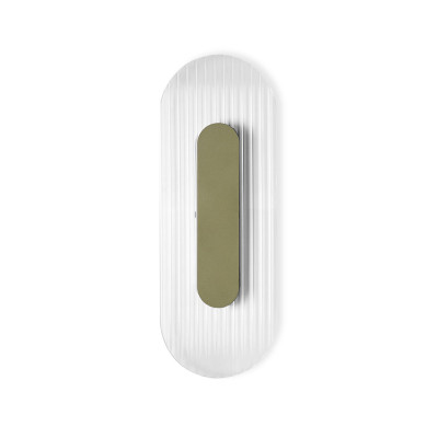 Olive RIFLO W A wall lamp with a grooved lampshade 3000K UMMO