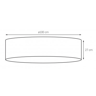 Space XL Plafond / Wall Lamp White
