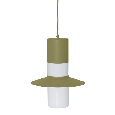 Olive CAPONIO A hanging lamp with an opal lampshade UMMO