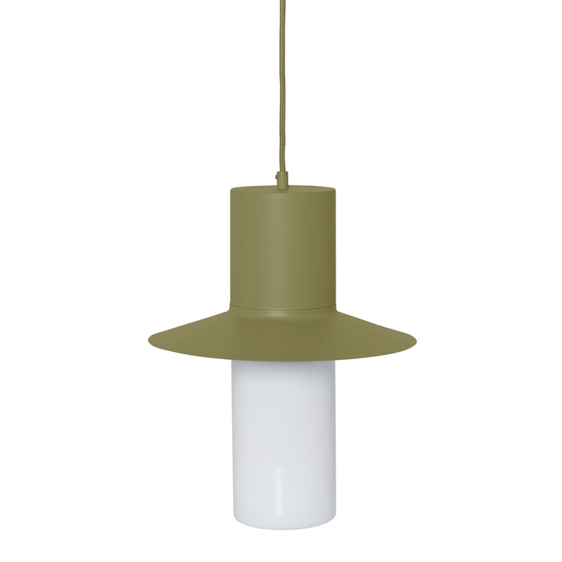 Olive CAPONIO A hanging lamp with an opal lampshade UMMO