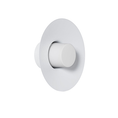 White CAPONIO W A wall lamp with a milky lampshade UMMO