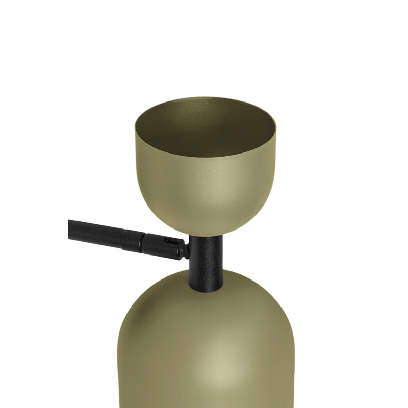 Adjustable wall lamp SUPURU W olive wall lamp with black tube UMMO