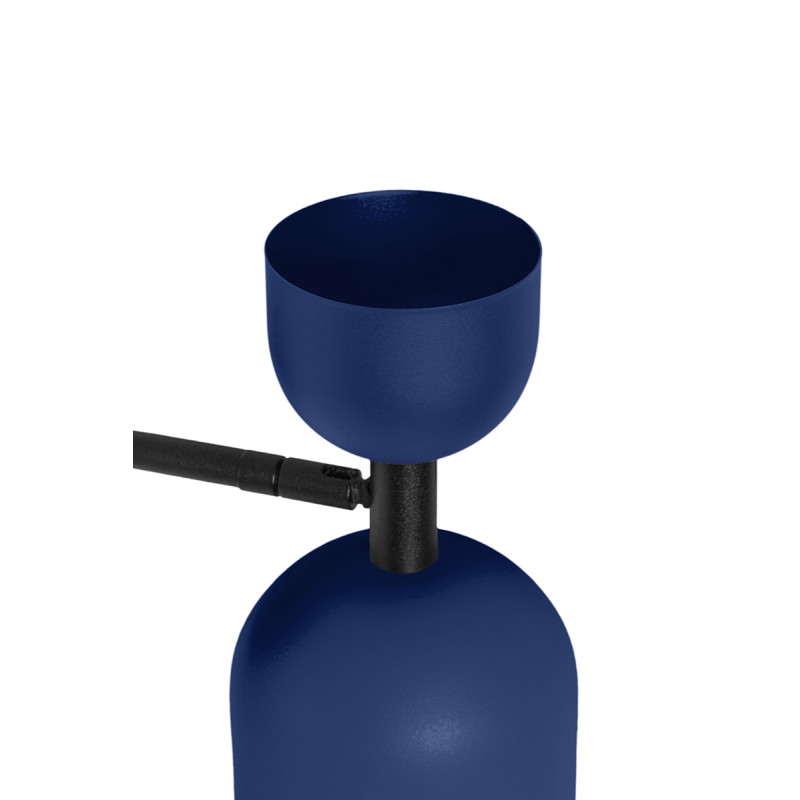 Adjustable wall lamp SUPURU W navy blue wall lamp with black tube UMMO