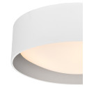 Lampa sufitowa plafon VERO L abażur biały na zewnątrz srebrny wewnątrz i biały klosz KASPA