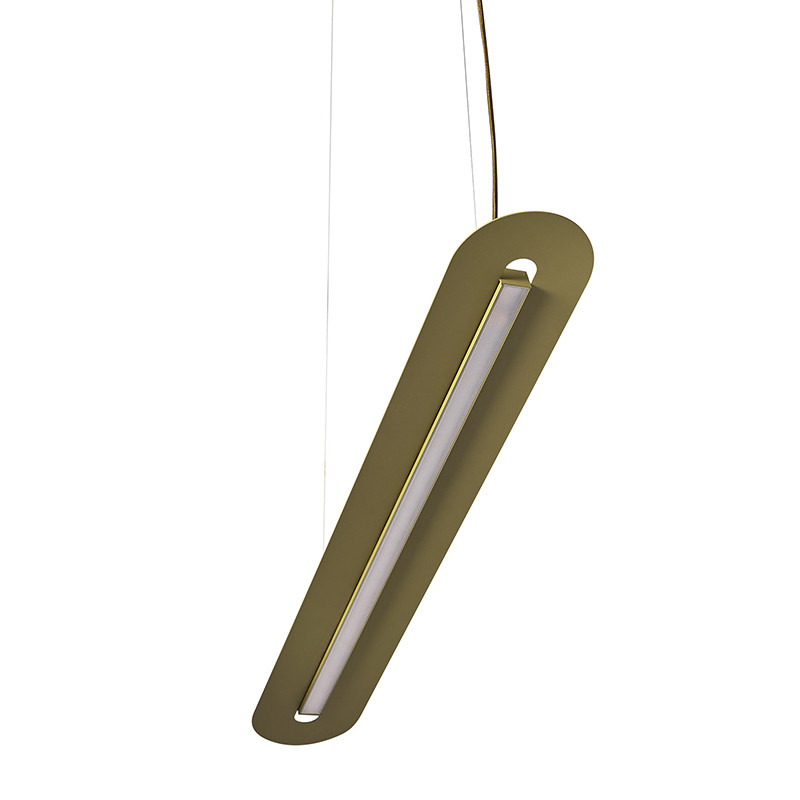 SENKEI C olive pendant lamp with integrated panel LED 3000K UMMO