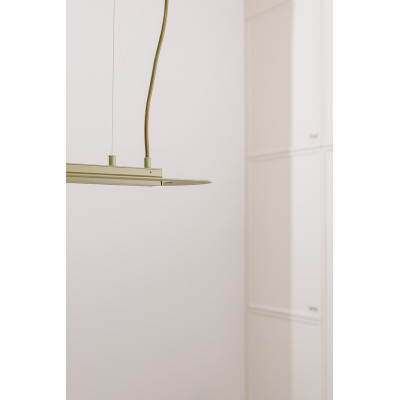 Oliwkowa lampa wisząca SENKEI C z wbudowanym panelem LED 3000K UMMO