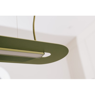 SENKEI C olive pendant lamp with integrated panel LED 3000K UMMO