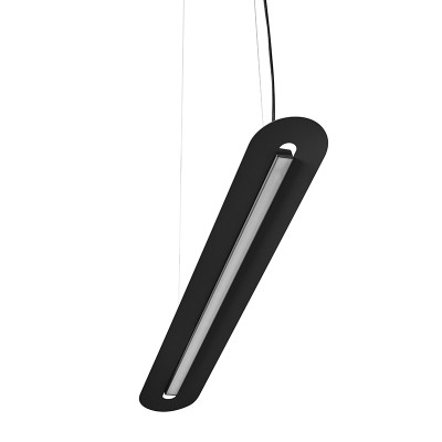 SENKEI A black pendant lamp with integrated LED panel 4000K UMMO