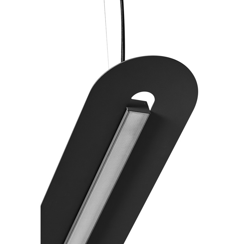 SENKEI A black pendant lamp with integrated LED panel 4000K UMMO
