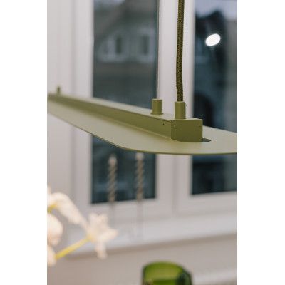 SENKEI A red-orange pendant lamp with integrated LED panel 3000K UMMO