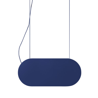 MALUMI A navy blue pendant lamp with integrated LED panel 3000K UMMO